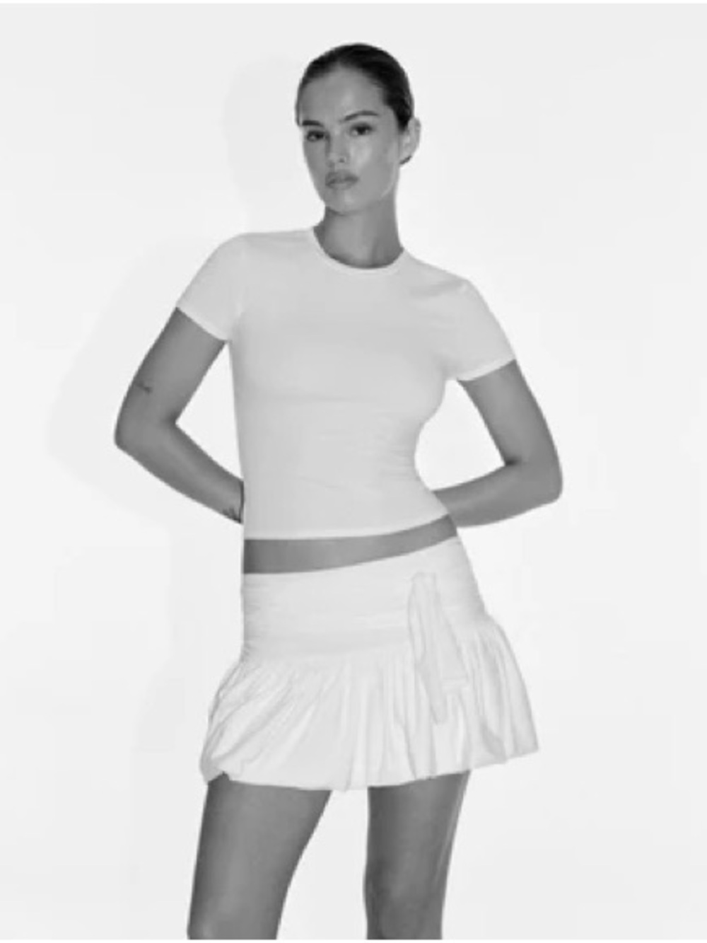 KHY by Kylie Jenner Skims Seamed Baby Tee